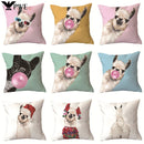 Axyaa Alpaca and Cactus Pattern Pillowcase for Home Sofa Decoration