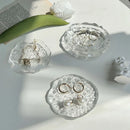 Axya Glass Tea Coaster Set, Elegant Cup Holder & Jewelry Tray