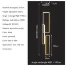 Axyaa Dimmable LED Pendant Lights Aluminium Rectangle Suspend Lamp