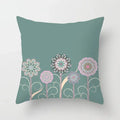 Axyaa Abstract Line Flower Print Pillowcase