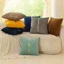 Axyaa Flannel & Dutch Velvet Pillow Cover Set - 45x45 Home Decor
