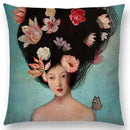 Axyaa Elegant Lady Fantasy Pillow Case for a Free Mind