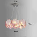 Axyaa Colorful Murano Glass Crystal Pendant Light: Modern Lighting for Living Room, Bedroom, Kitchen
