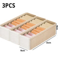 Axyaa Stackable Socks Storage Bins Set - Versatile Organizer for Bedroom Closet