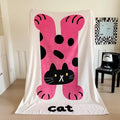 Axyaa Cartoon Animal Milk Fleece Flannel Blanket - Large Version