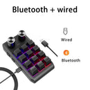 Axyaa 12-Key Macro Custom Mechanical Keyboard with Hot-swap, Bluetooth, and USB Connectivity