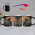 Axyaa Beautiful Witch Ceramic Coffee Mug Halloween Gift Cup for Witch Lovers