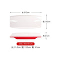 Axyaa Double Color Red White Round Banquet Tableware Hot Pot Dish