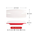Axyaa Double Color Red White Round Banquet Tableware Hot Pot Dish