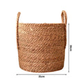 Axyaa Woven Straw Basket Set for Storage, Picnics, and Laundry