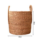 Axyaa Woven Straw Basket Set for Storage, Picnics, and Laundry