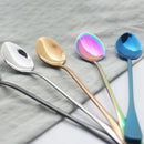 Axyaa Stainless Steel Long Handle Spoon Set - 5 Pcs Flatware Set