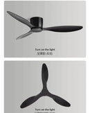 Axyaa Modern Ceiling Fan Remote Control Room Bedroom Without Lights Ventilador De Teto
