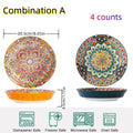 Axyaa Ceramic Vegetable Plate - Hand-painted European Design