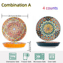 Axyaa Ceramic Vegetable Plate - Hand-painted European Design