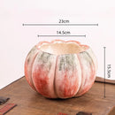 Axyaa Pumpkin Flower Vase for Garden and Courtyard Decoration - Ceramic Succulent Pot