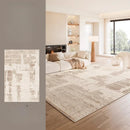 Axyaa Plush Cream Style Bedroom Carpet: Soft, Thick, Anti-Slip Floor Mat, Living Room Rug