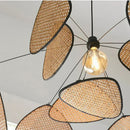Nordic Bamboo Weave Pendant Chandelier by Axyaa - Modern LED Lighting for Home & Hospitality