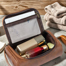 Axyaa Retro PU Leather Toiletry Bag: Unisex Travel Organizer | Men's Gift