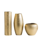 Axyaa Gold Ceramic Ball Vase: Modern Art for Home, Office Decor & Gifting