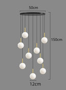 Axyaa LED Ceiling Lamp Chandelier for Modern Bedroom and Dining Room