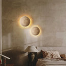 Axyaa Yellow Travertine LED Wall Lamp: Stylish Interior & Bathroom Lighting Fixtures