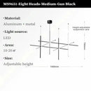 Axyaa Tube Chandeliers Light - Indoor Art Linear Pendant Lights for Home Decoration