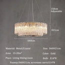 Axyaa Crystal Ceiling Chandelier Dining Pendant Light Home Decoration