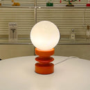 Axya Retro Orange Wood Glass Table Lamp for Bedroom Atmosphere - Korean Design