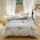 Axyaa Washed Cotton 4-Piece Set - Soft, Comfortable, & Versatile