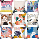 Axyaa Geometric Abstract Print Cushion Cover Tropical Botanical Pillowcase
