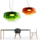Colorful Glass Pendant Chandelier by Axyaa - Stylish Lighting for Bar, Living Room, Dining Table