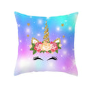 Axyaa Purple Unicorn Rainbow Sunrise Pillowcase for Home Decor