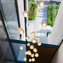 Axyaa Crystal Ball LED Chandelier for Living Room Kitchen Lighting