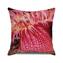 Axyaa Coral Marine Life Watercolor Cushion Cover Ocean Fish Linen Pillowcase