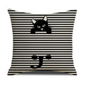 Axyaa Cat Print Cushion Cover for Stylish Home Decor and Comfort