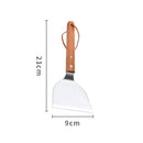 Axyaa Stainless Steel Wooden Handle Teppanyaki Frying Spatula Turners Kitchen Utensils