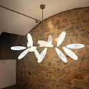 Axyaa Modern Nordic Style Glass Chandelier for Living Room, Bedroom, and Dining Room