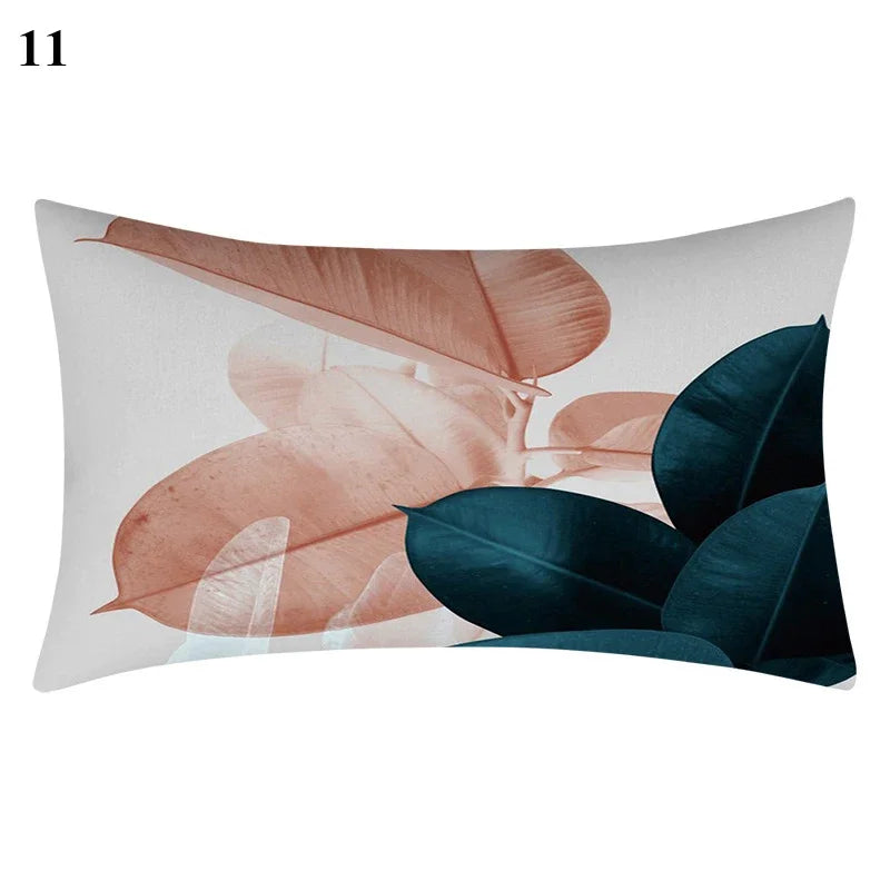 Axyaa Bohemian Plant Leaf Pillowcase for Home Decor 30*50