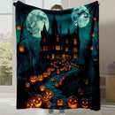 Axyaa Cartoon Cute Halloween Gift Flannel Sofa Blanket