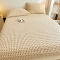 Axyaa Coral Velvet Fitted Sheet - Winter Warm Mattress Cover - Single/Queen/King Size