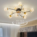 Axyaa Starry Sky Fan Ceiling Lamp: Elegant, Romantic, Silent for Living/Dining/Bedroom