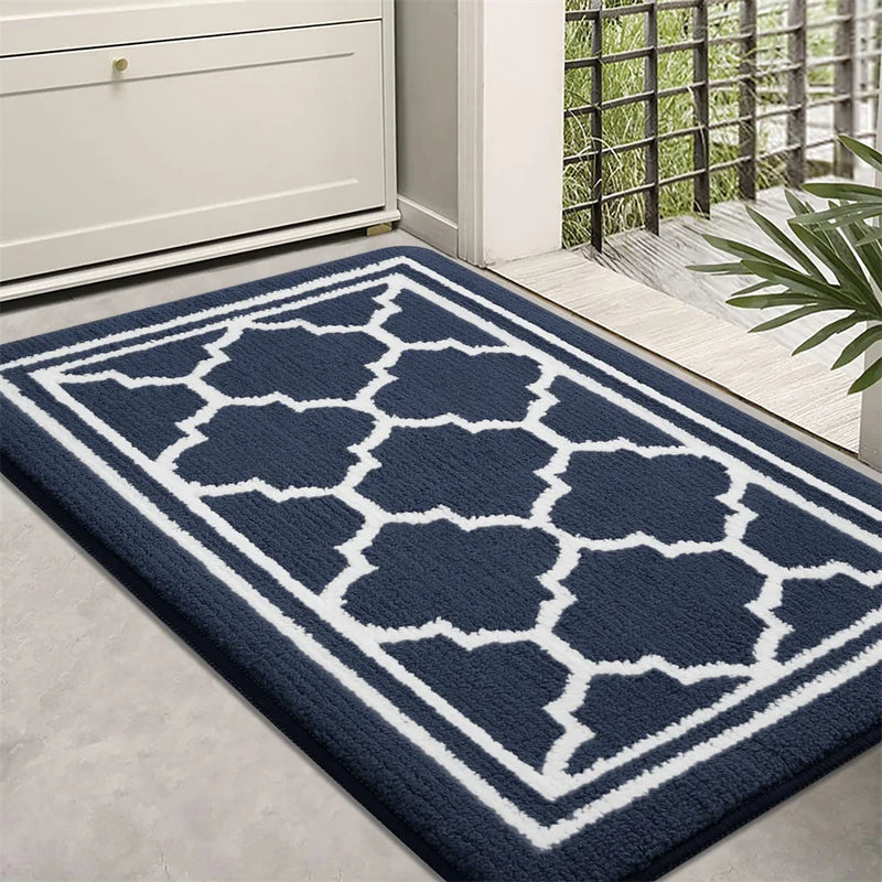 Axyaa Low-Profile Indoor Entry Doormat 80x120 - Non-Slip Absorbent Washable Rug