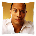 Dwayne Johnson Rock Face Cushion Cover for Sofa by Axyaa - Home Decor Pillowcase