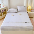 Axyaa Double-Layer Plaid Lace Mattress: Soft, Skin-Friendly, Non-Slip - Single Piece
