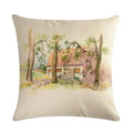 Axyaa Retro Country Pattern Pillowcase 45*45cm Home and Car Adornment