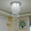 Axyaa Modern Crystal LED Chandelier, Luxury Pendant Light for Bedroom, Hotel, Staircase