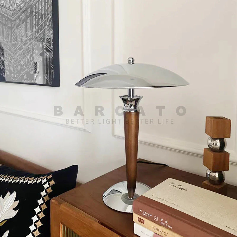 Wooden Walnut Table Lamp Floor Lamp for Home Decor E14 Lighting by Axyaa