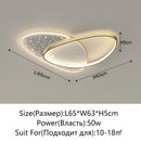 Axyaa Modern LED Ceiling Chandelier - Gold/Black Indoor Lighting for Home Decoration