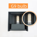 Axyaa LED Wall Lamp: Modern Waterproof Aluminum Outdoor Indoor Light, G9 Bulb.